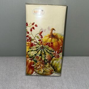 Celebrate THE HOME 32 Guest Paper Towel Napkins Fall Harvest Pumpkin Print